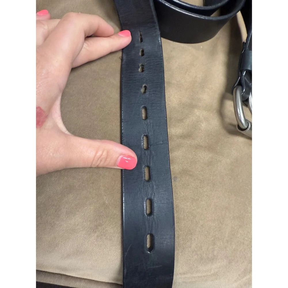 Cabela's Men's Black Leather‎ Belt - Size 55